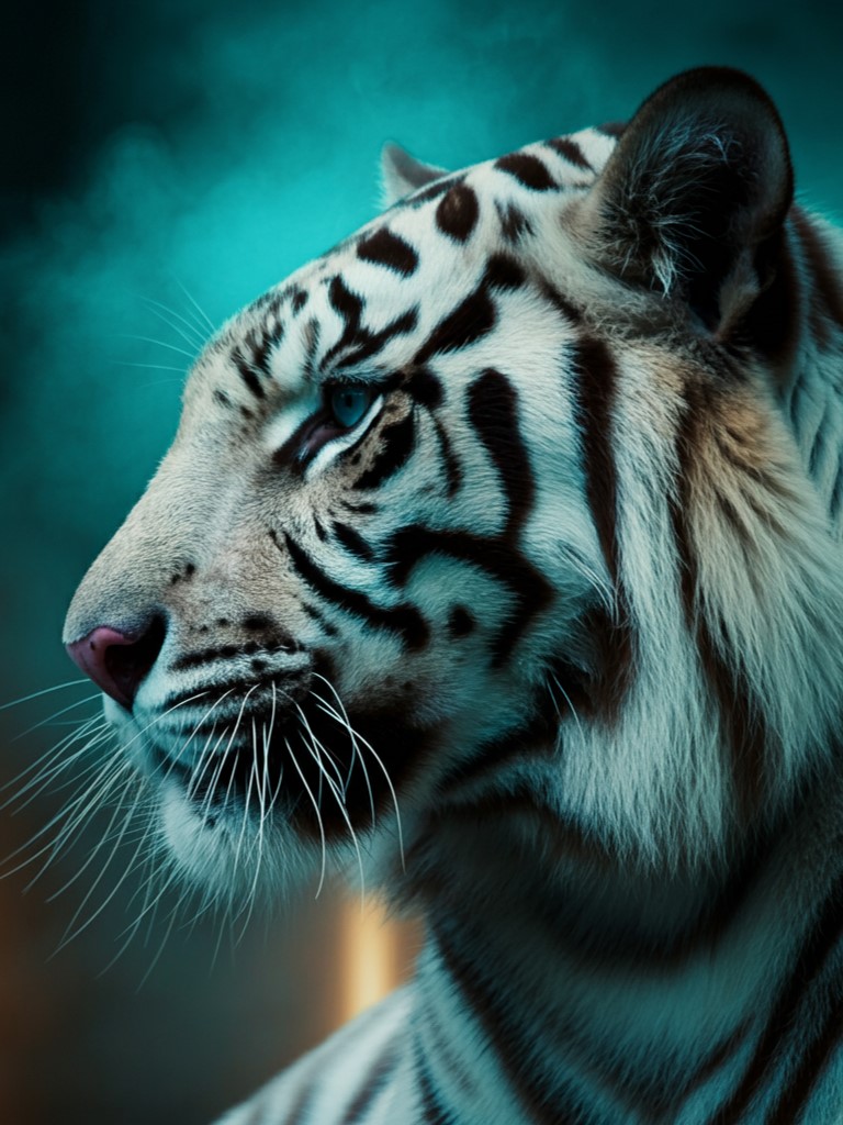 Tigre de bengala blanco